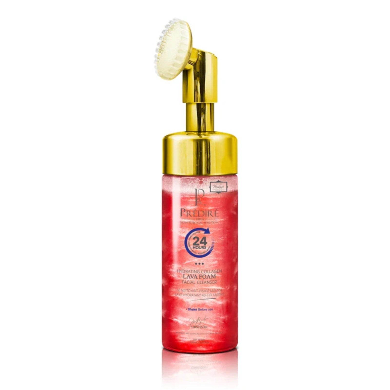 Predire Paris Red Lava Foam Argon Oil Hydrating Collagen Booster Facial Cleanser