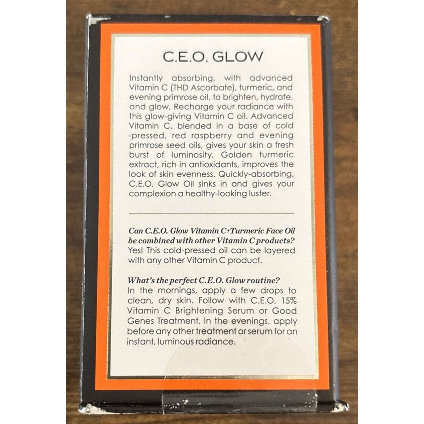 NEW Sunday Riley CEO Glow Vitamin C Turmeric & Primrose Face Oil 0.5oz/15ml