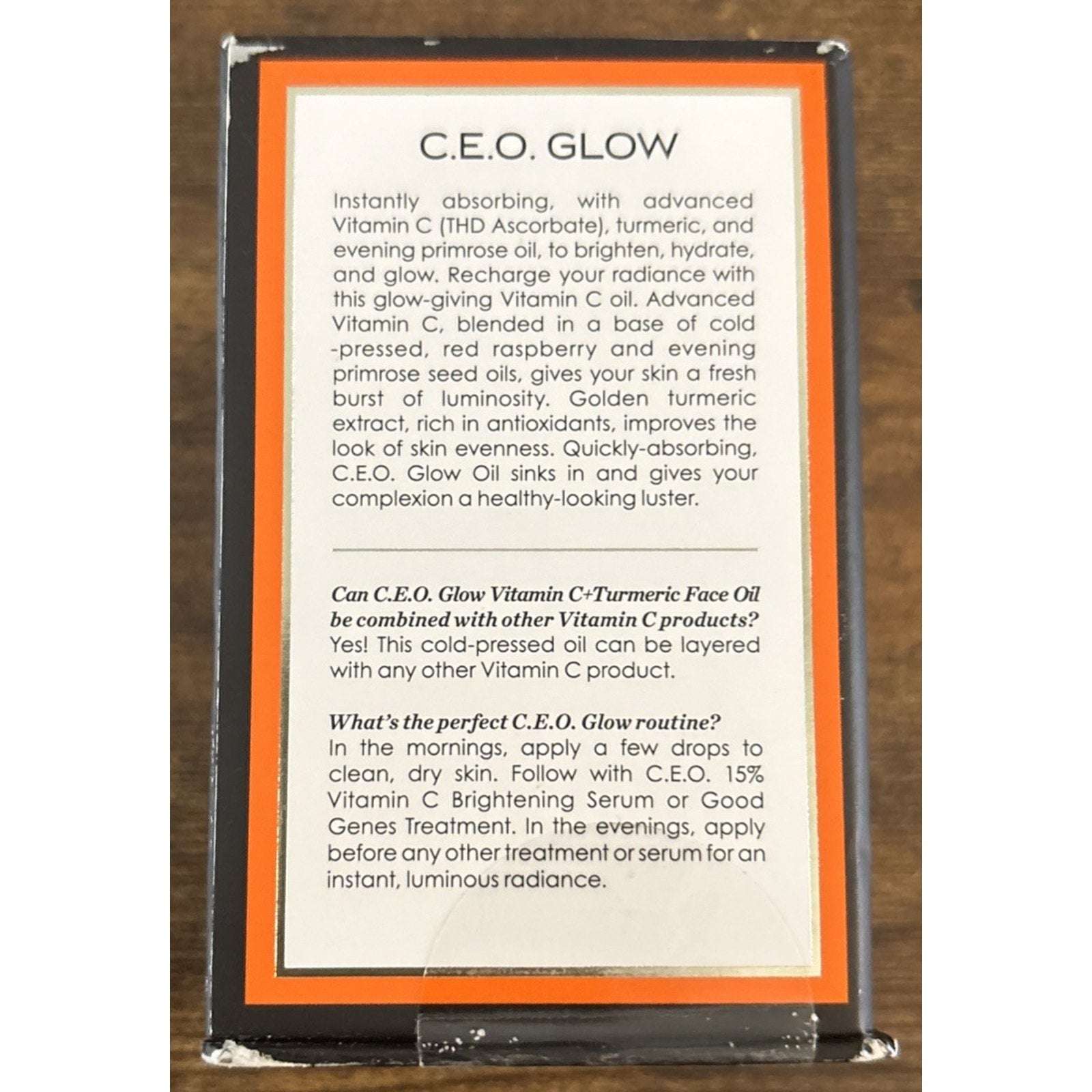 NEW Sunday Riley CEO Glow Vitamin C Turmeric & Primrose Face Oil 0.5oz/15ml