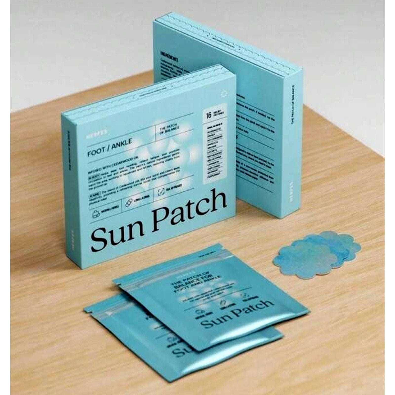 Herfes Foot Ankle Sun Patch 16 Patches The Patch of Balance Swelling Circulation