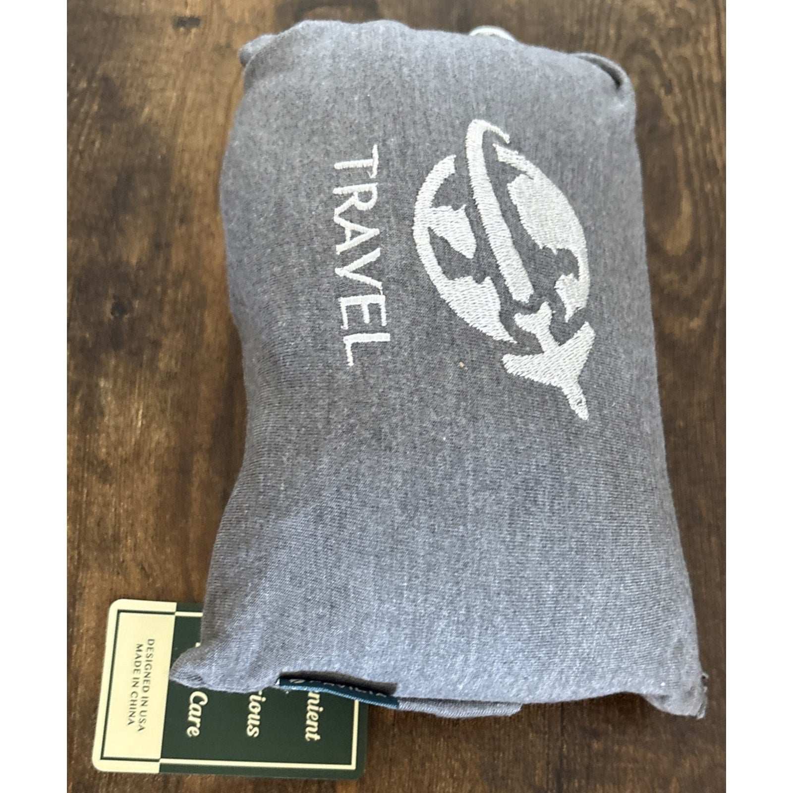 PAVILIA Compact Travel Blanket Pillow Set Airplane Roadtrip Car Flight Plane+