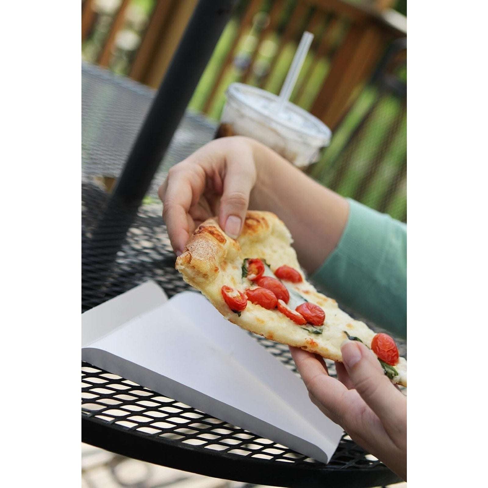 New Southern Champion Tray 1480 Paperboard White Pizza Slice Wedge (Case of 500)
