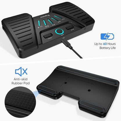 Wireless Bluetooth Page Turner Foot Pedal Musical Instruments iPad Phones Tablet