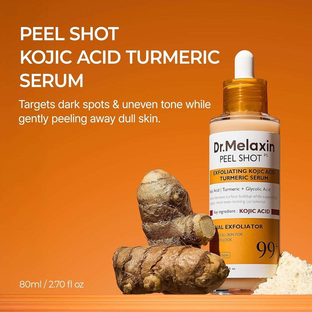 Dr.Melaxin Peel Shot Exfoliating Kojic Acid Turmeric + Glycolic Serum 2.7 fl.oz.