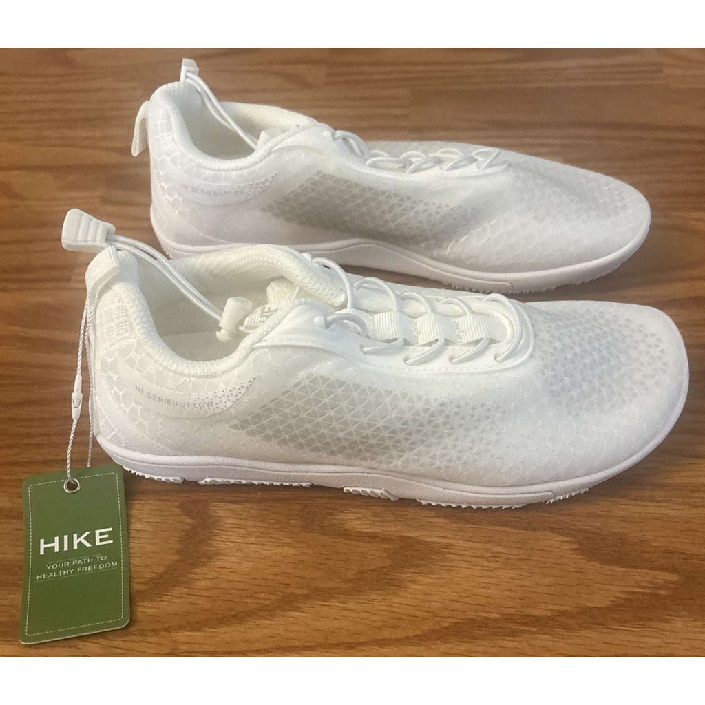 Hike Footwear HF Flow Barefoot Shoes For Foot, Knee & Back White/Gray 7 US