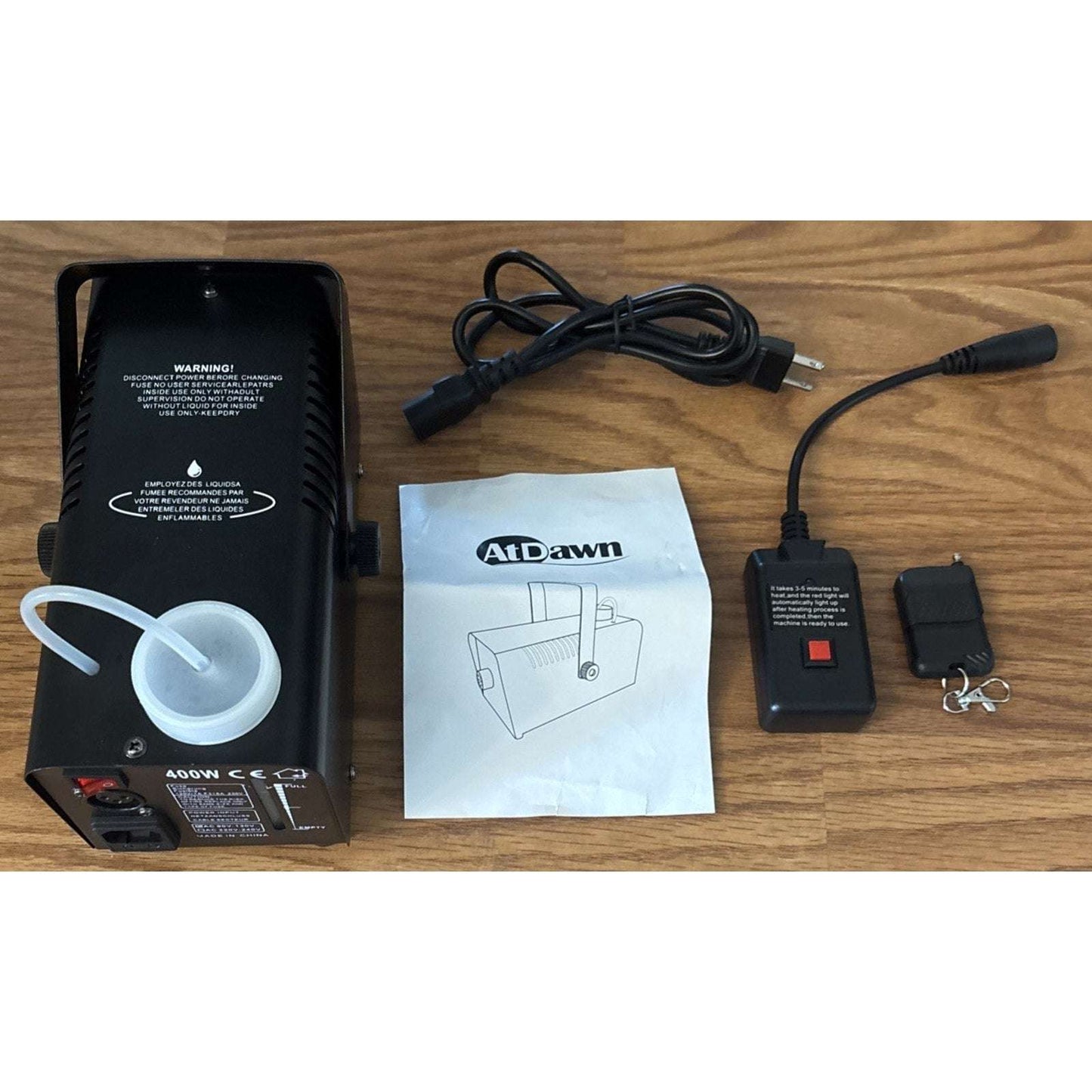 400W 1500CFM Portable Halloween DJ Party Fog Machine 2 Remotes & Fuse Protection