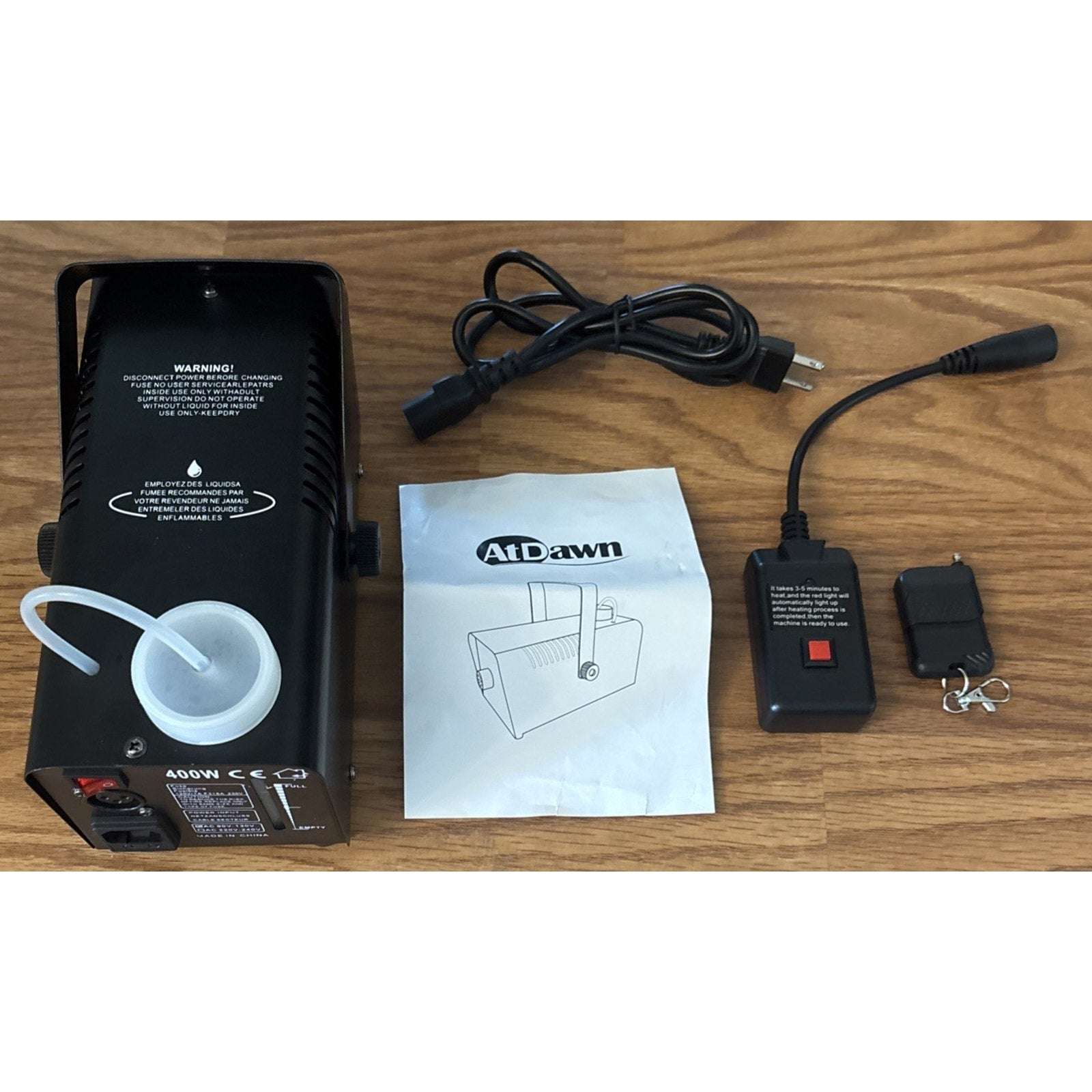 400W 1500CFM Portable Halloween DJ Party Fog Machine 2 Remotes & Fuse Protection