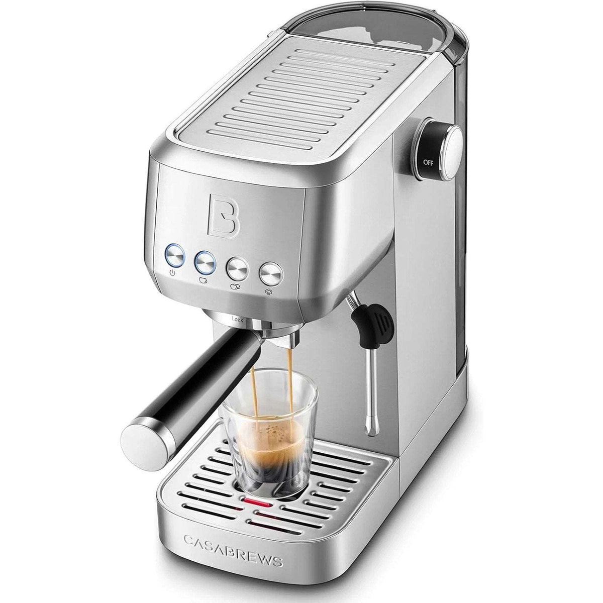 CASABREWS 3700 Essential Espresso Machine 20 Bar Stainless Steel w Steam Frother