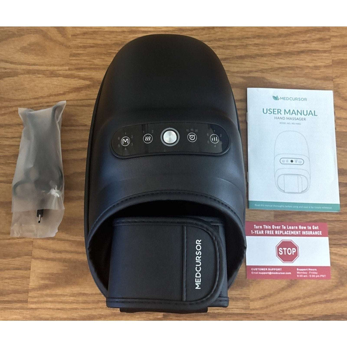 Medcursor Wireless Portable Hand Massager w/ Heat & Compression Rechargeable NEW
