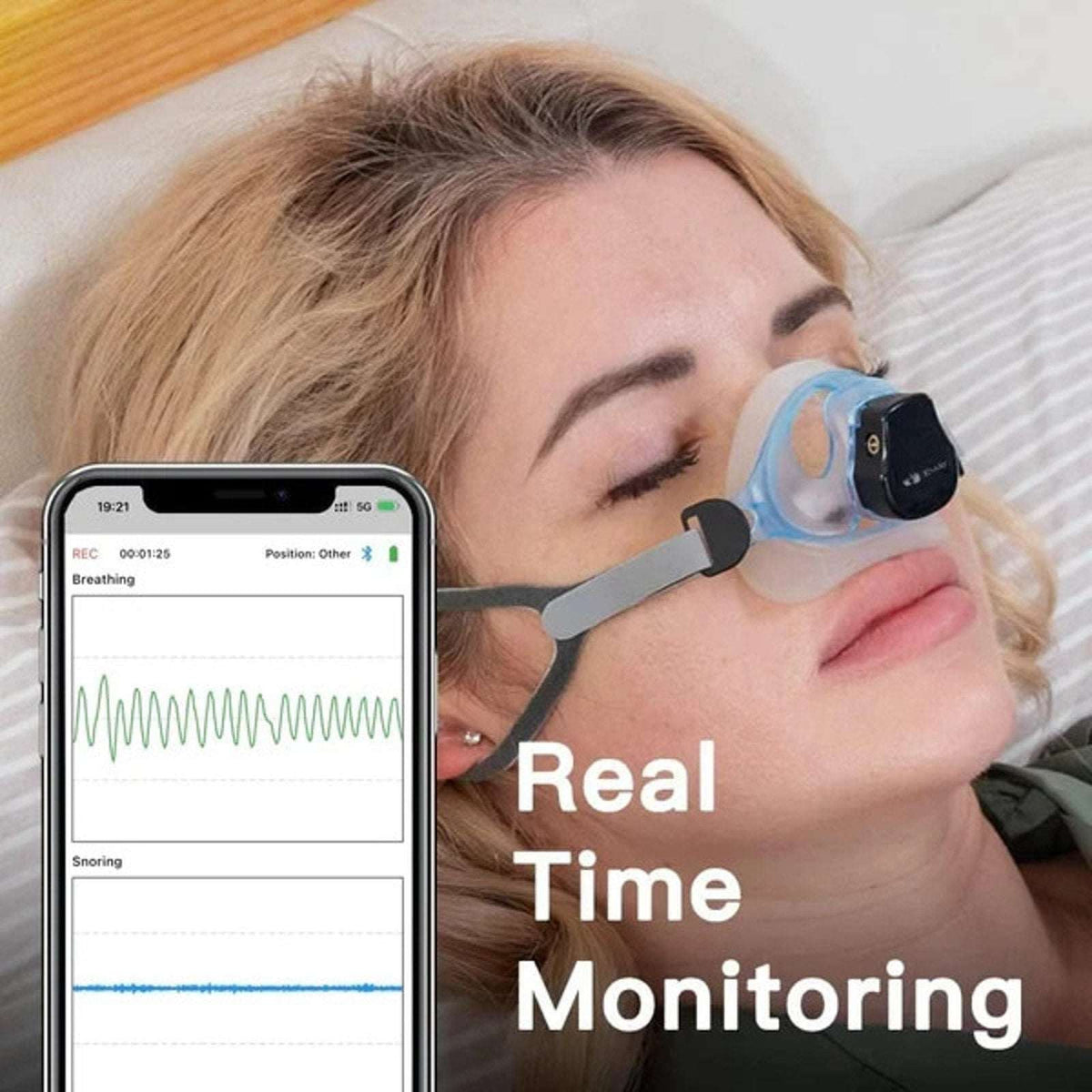 EMAY Sleep Breathing Monitor EBM-01 Accurate Airflow Tracking App New/Sealed