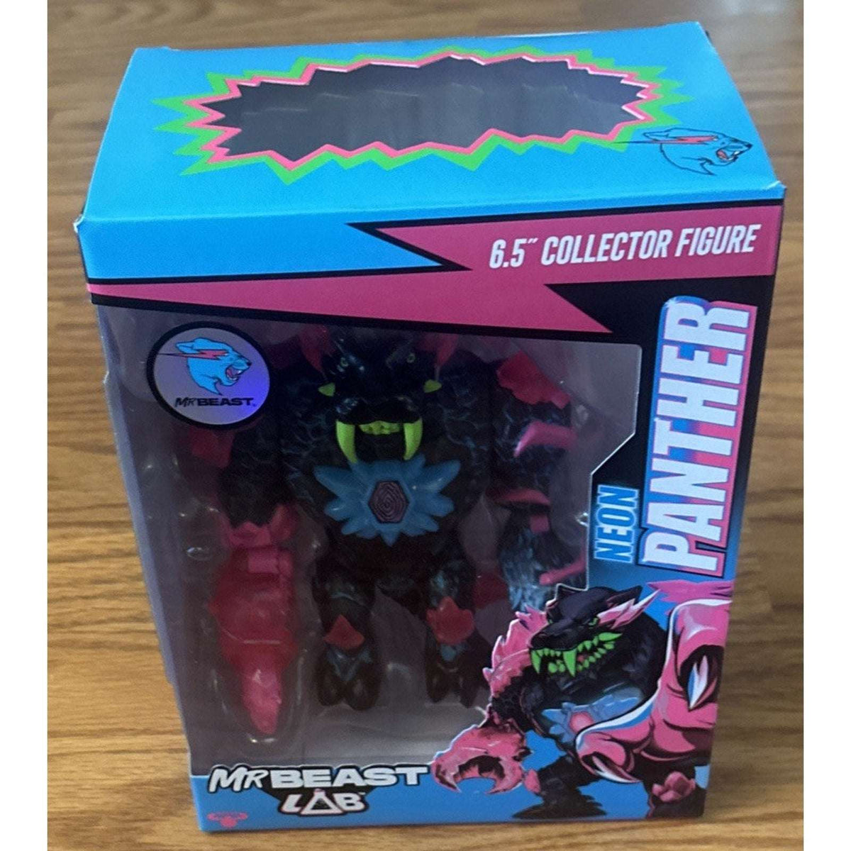 MrBeast Mr Beast Lab 6.5" Neon PANTHER COLLECTOR FIGURE NEW!