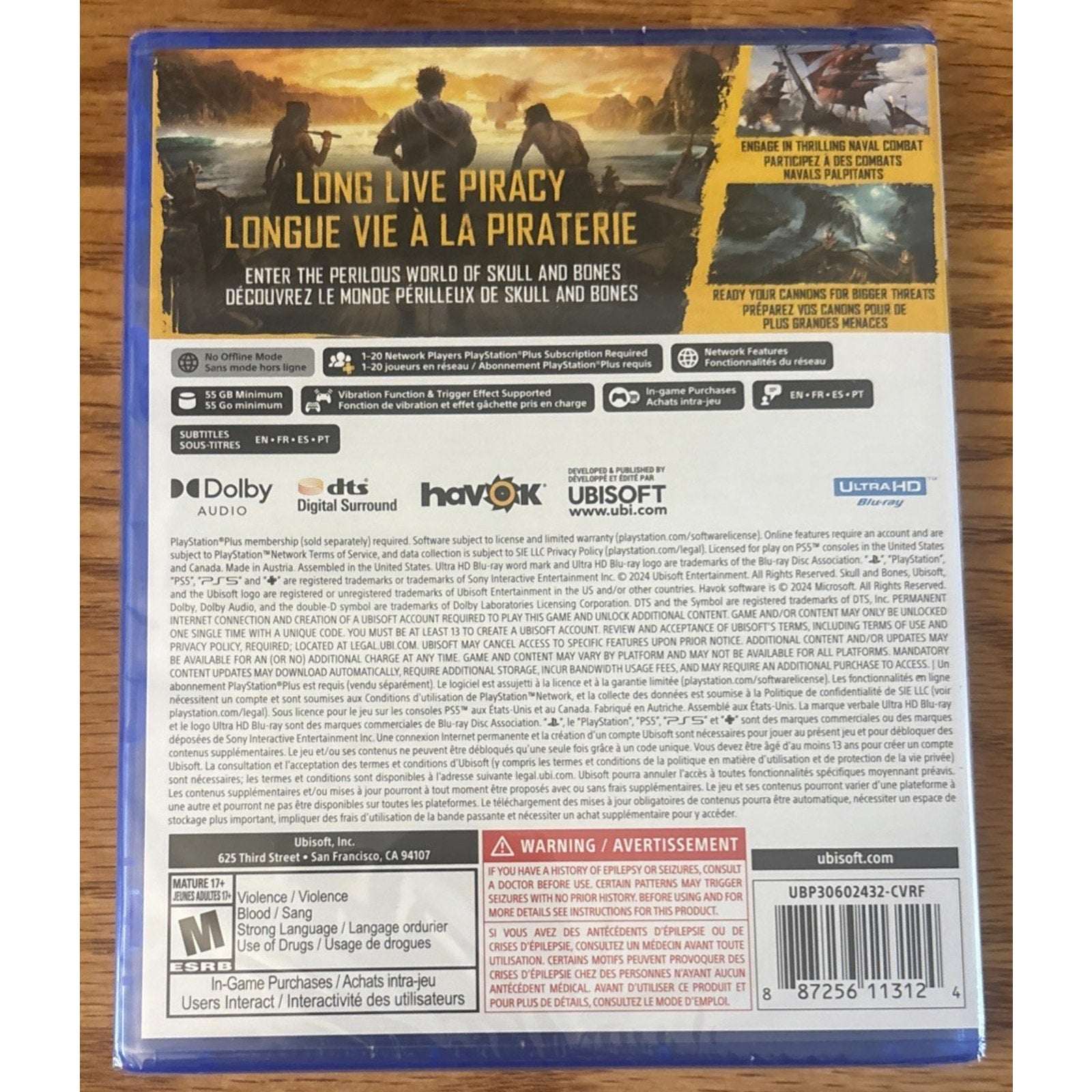 PS5 Skull and Bones PlayStation 5 UBISOFT Brand New & Factory Sealed