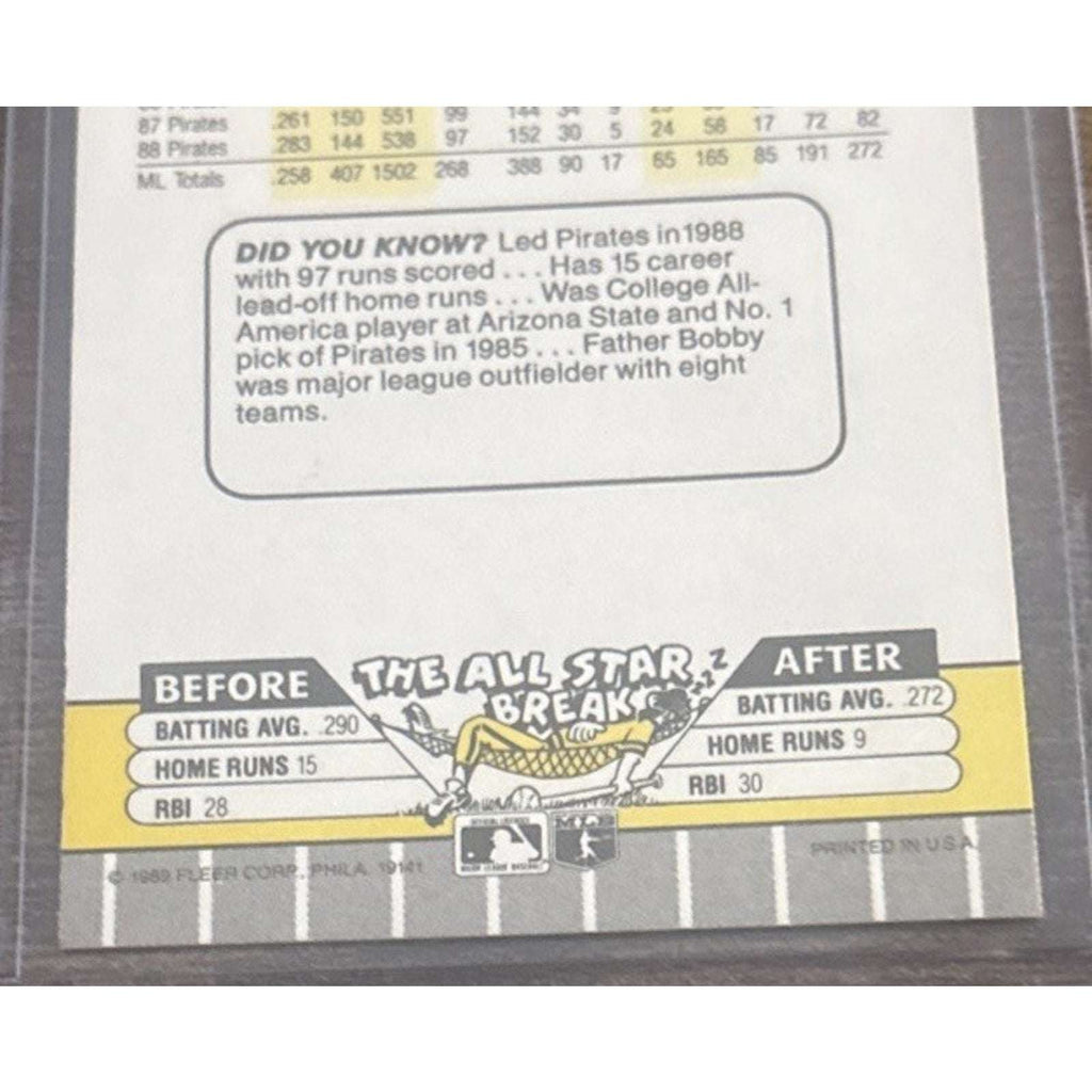 1989 FLEER #202 BARRY BONDS - PIRATES - From Pack to Sleeve - MLB Baseball
