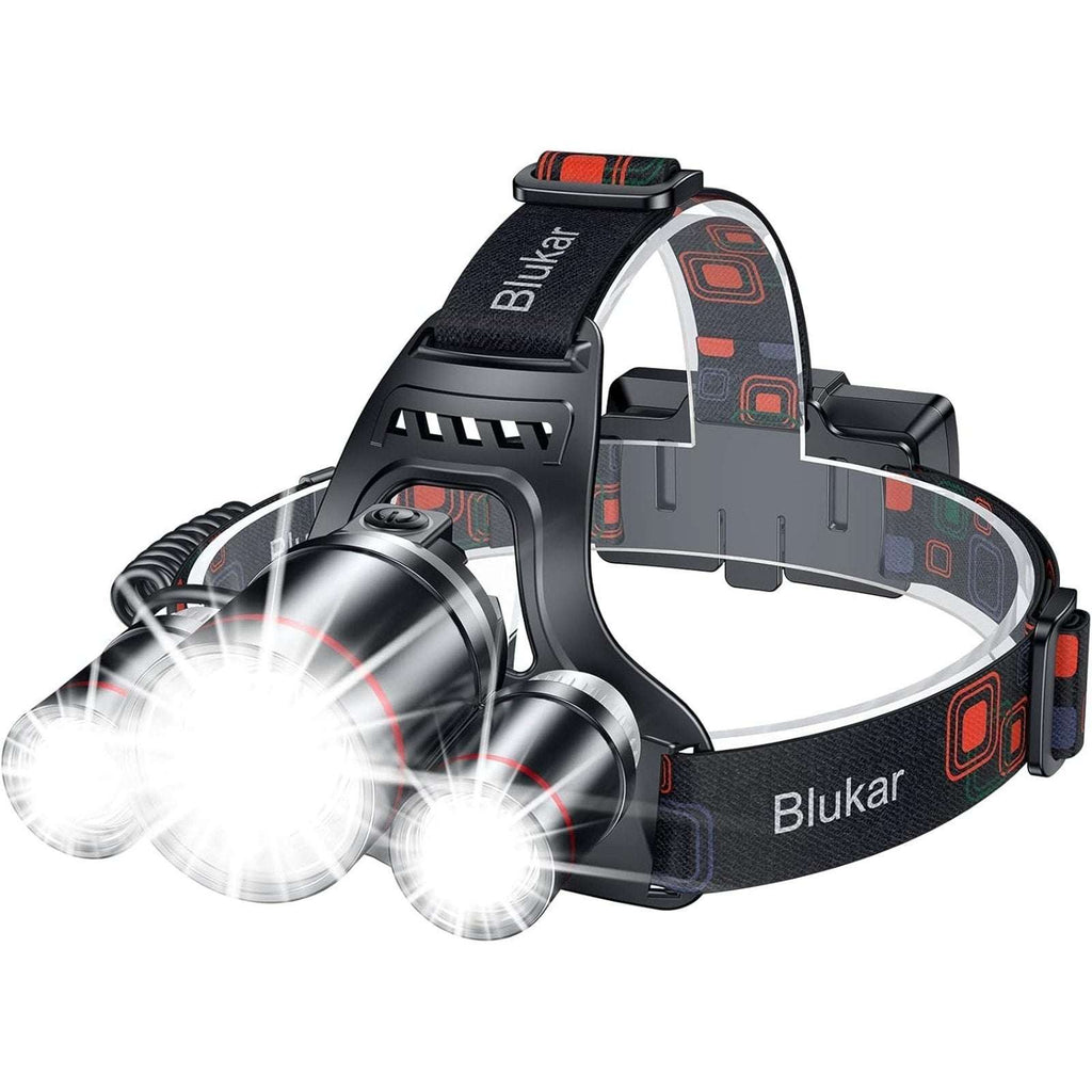 LED Headlamp, Super Bright Rechargeable Headlight Flashlight - 3 Lights 5 Modes