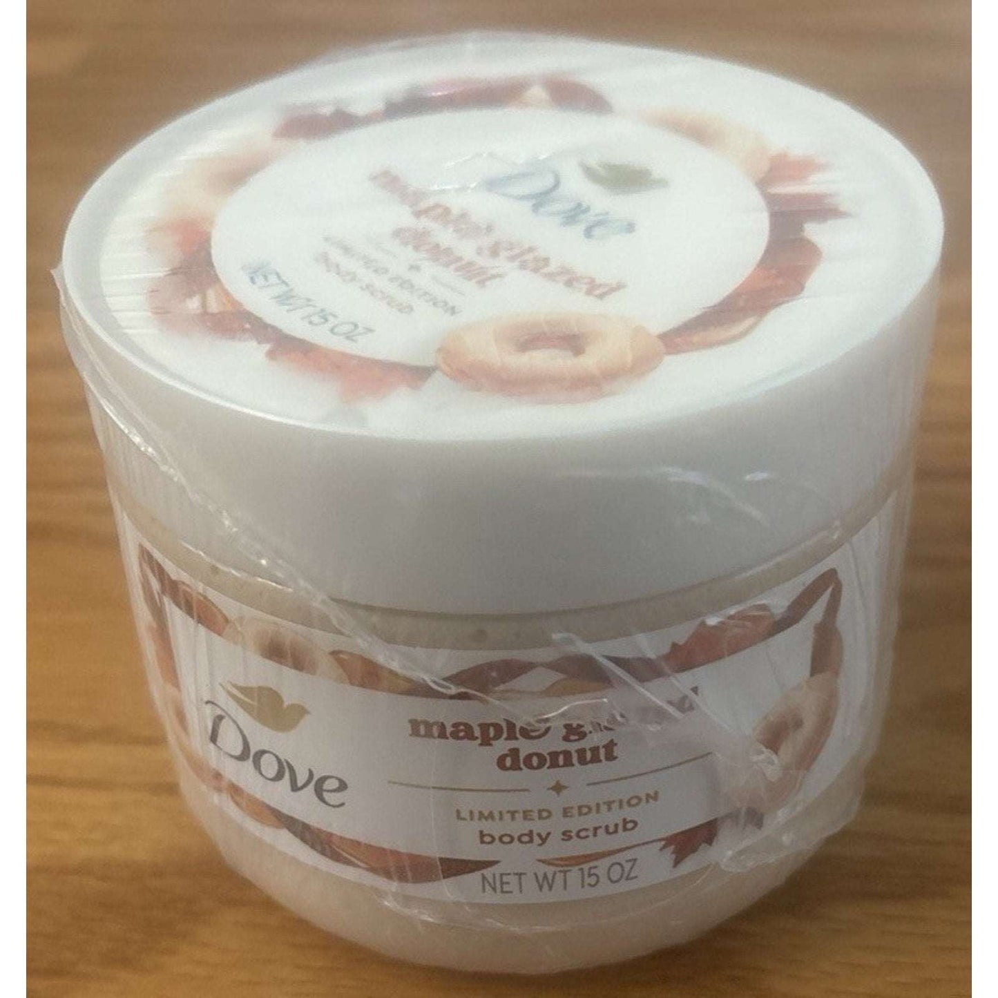 3PC Dove Limited Edition Maple Glazed Donut 1 x Body Wash & 2 x Body Scrub Set