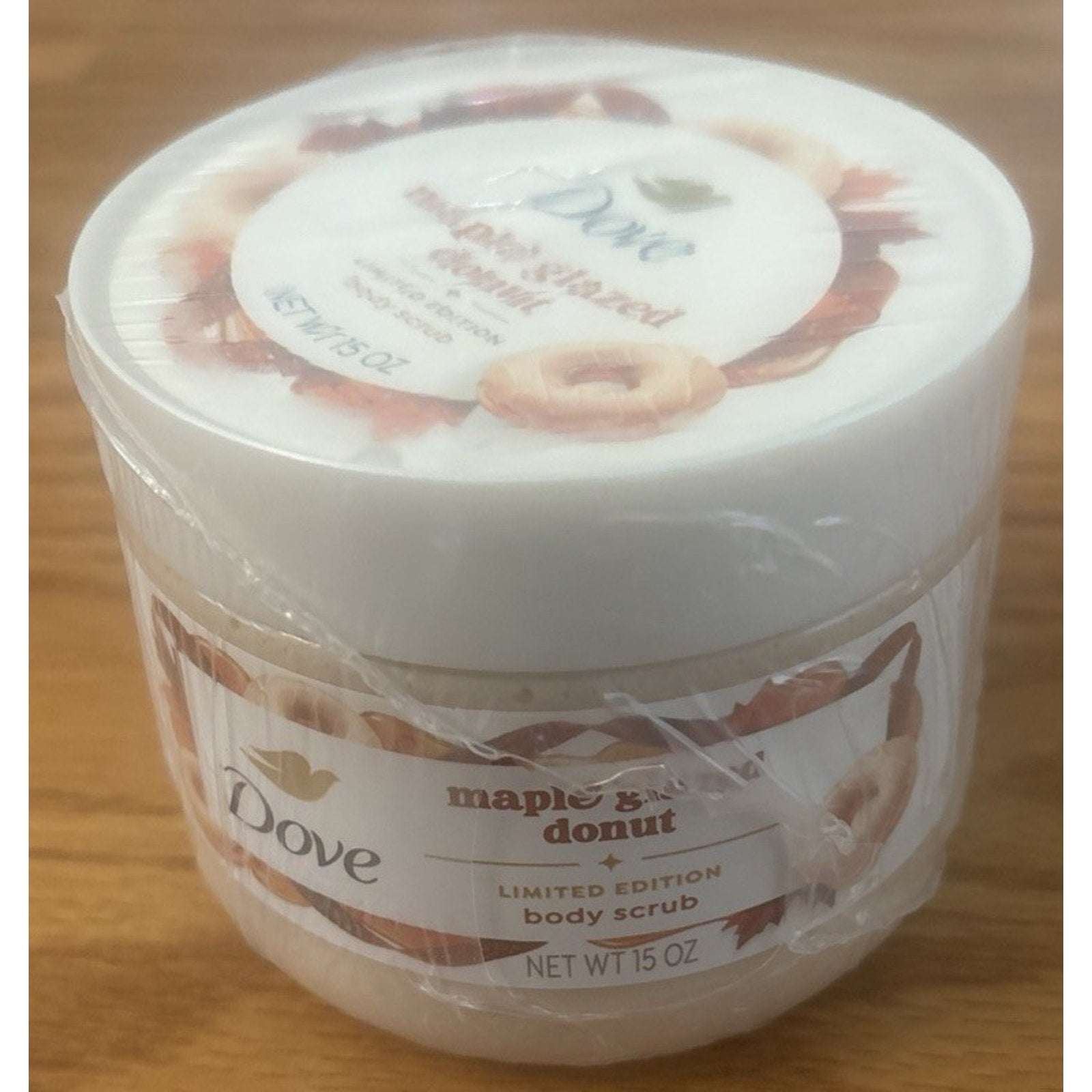 3PC Dove Limited Edition Maple Glazed Donut 1 x Body Wash & 2 x Body Scrub Set