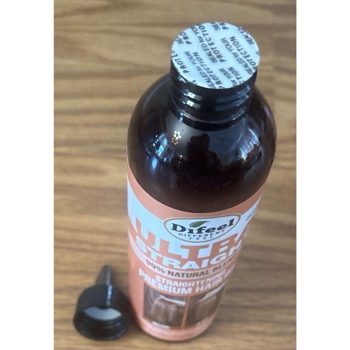 3 Pack Difeel 99% Natural Premium Ultra Straight Hair Oil Shine & Smooths 8 floz