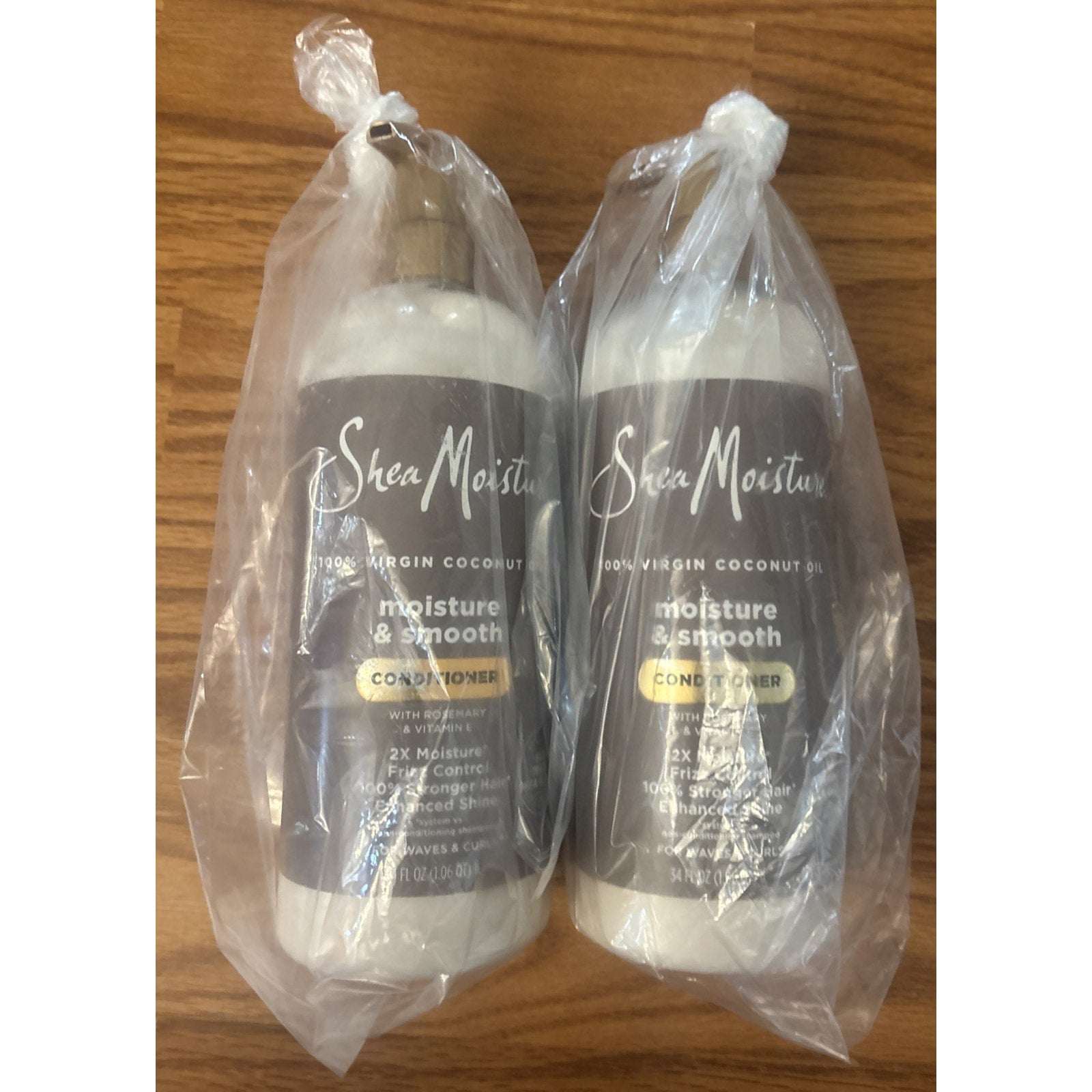 2x Shea Moisture Coconut Oil Moisture & Smooth Conditioner 34oz Rosemary + Vit E