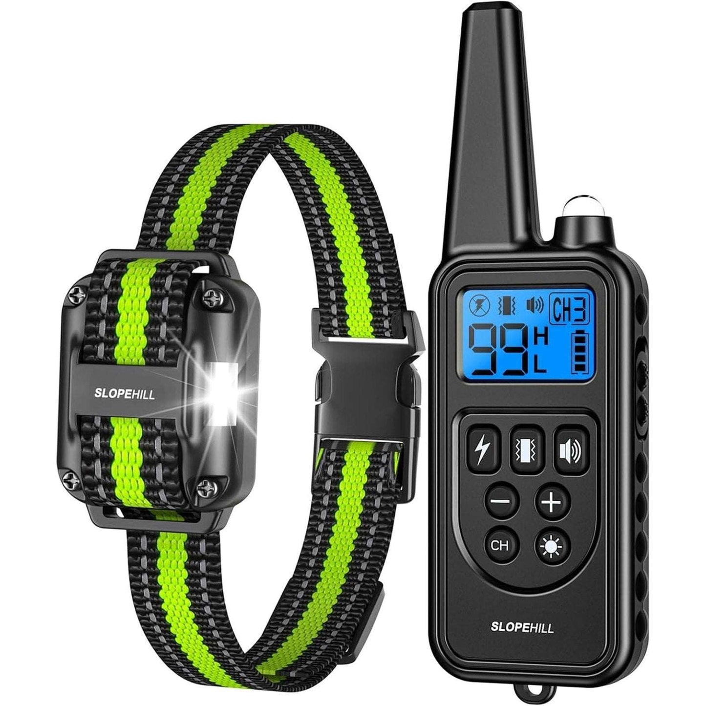 Waterproof Dog Training Collar 4200ft w/ Remote, 4 Modes, 99 Levels & Light