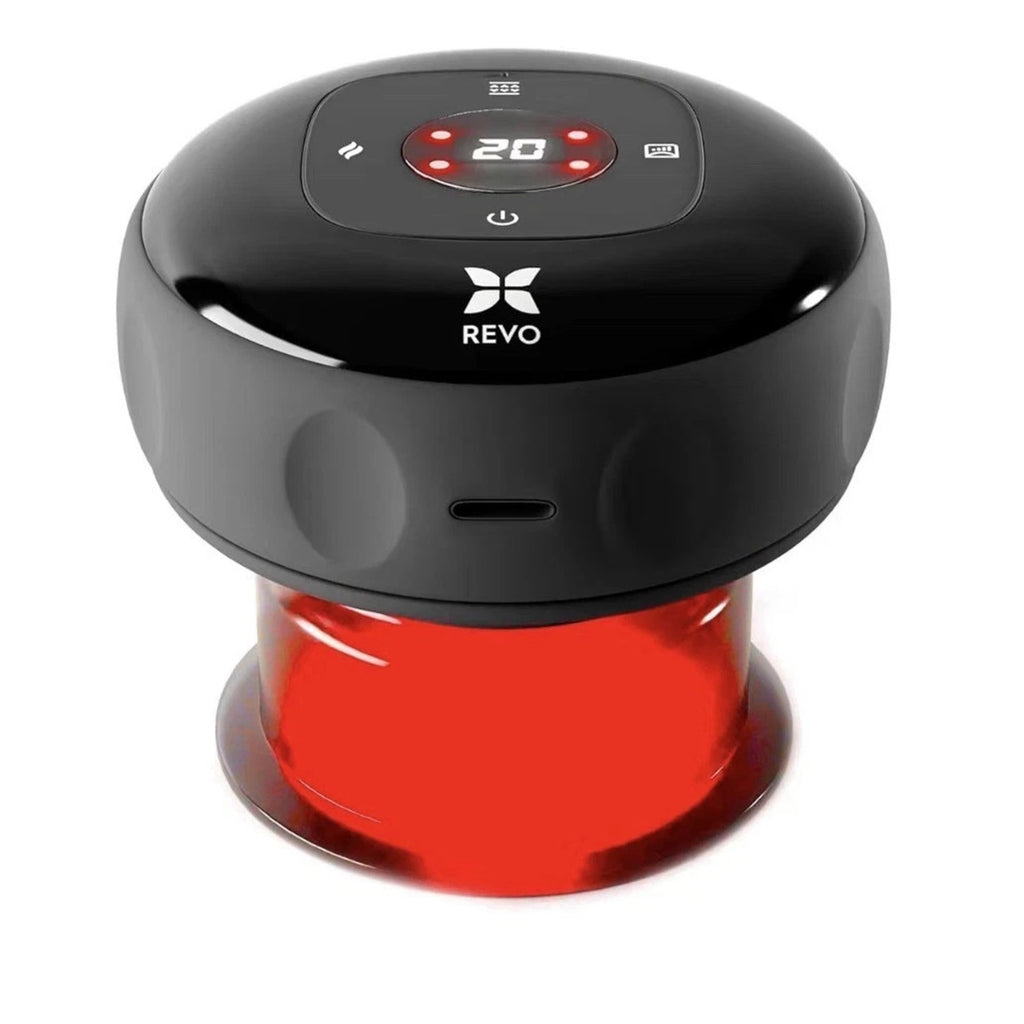 REVO Smart Cup The Original 4-in-1 Red Light Cupping Therapy Massager w Heat NEW