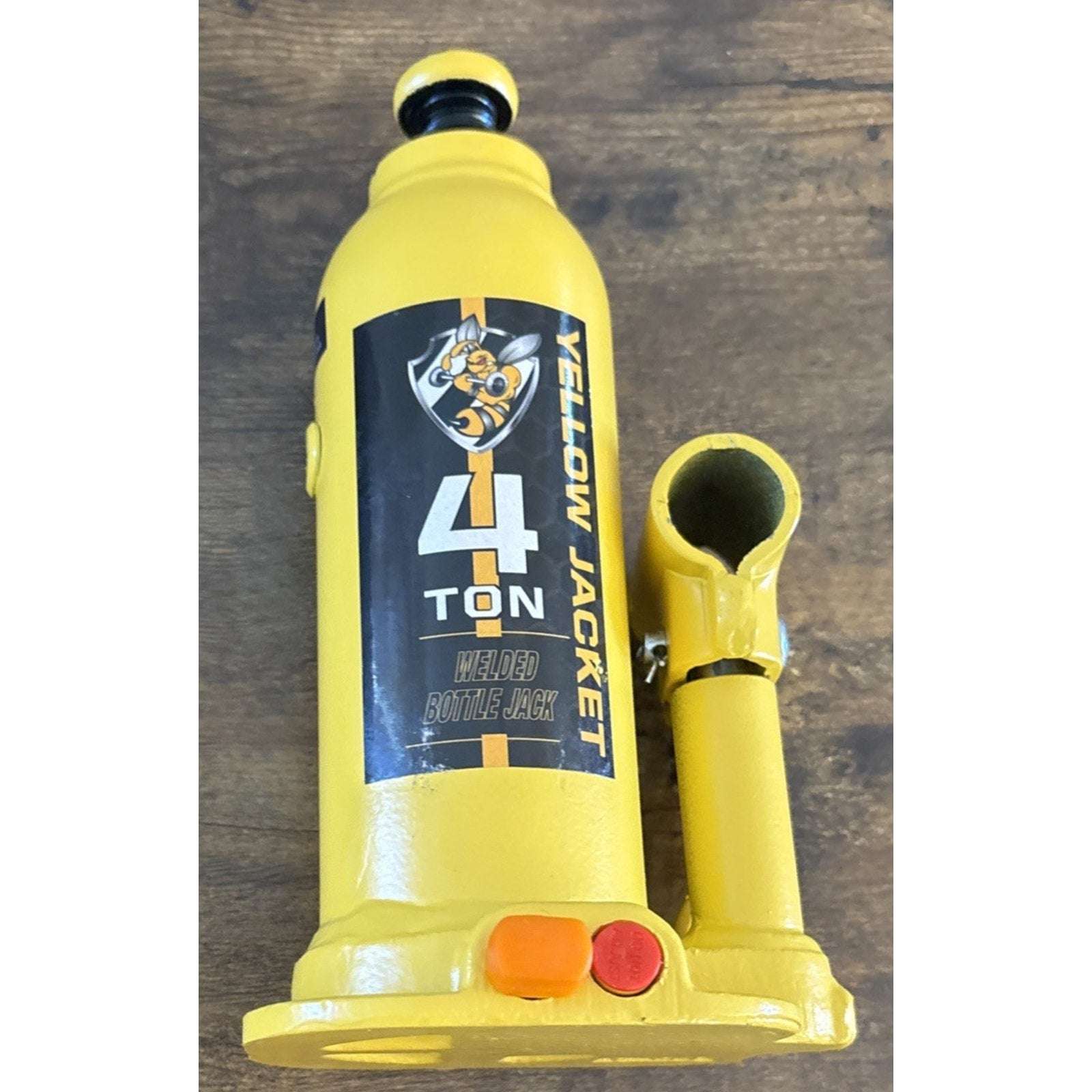 Torin 4Ton (8,000 LBs) Welded Bottle Jack, Yellow Jacket W/ Case, Safety Feature
