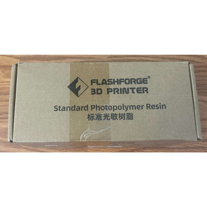 FlashForge 3D Printer Standard Photopolymer Resin 1000g DARK GREY