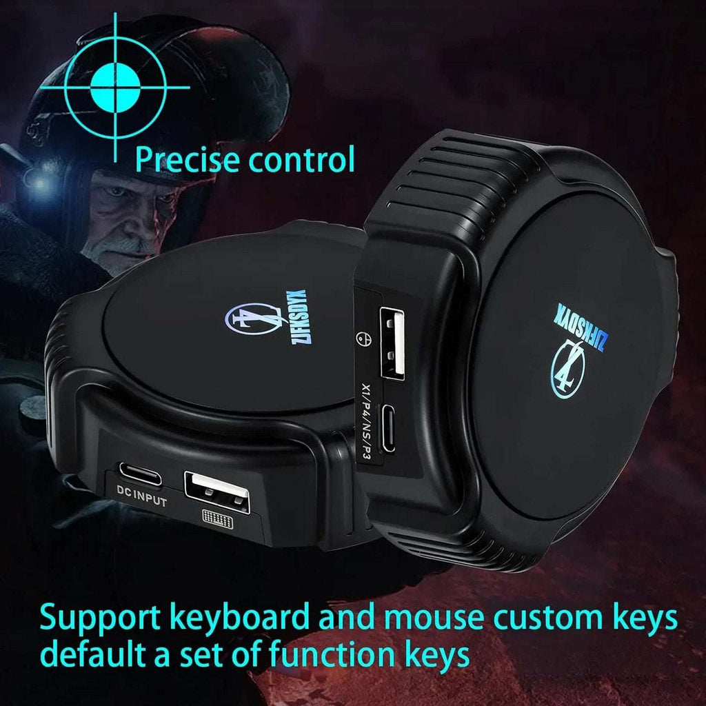 C91 MAX RGB AimBox Keyboard & Mouse Adapter for Xbox One, Switch, PS4 3.5MM Head