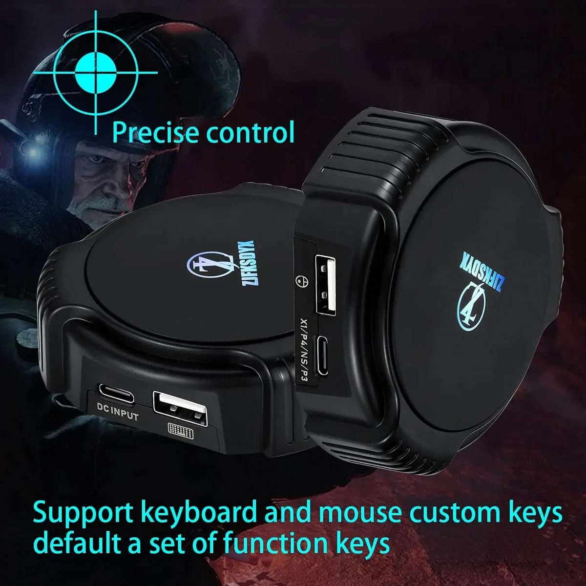 C91 MAX RGB AimBox Keyboard & Mouse Adapter for Xbox One, Switch, PS4 3.5MM Head