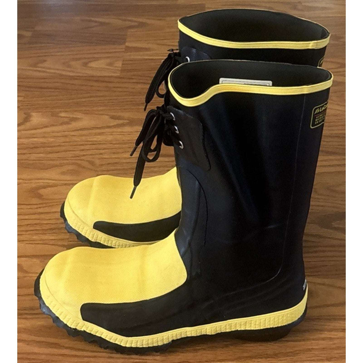 LACROSSE Meta Pac 12" Metatarsal Guard Steel Toe Rubber Work Boots Men's 13 US