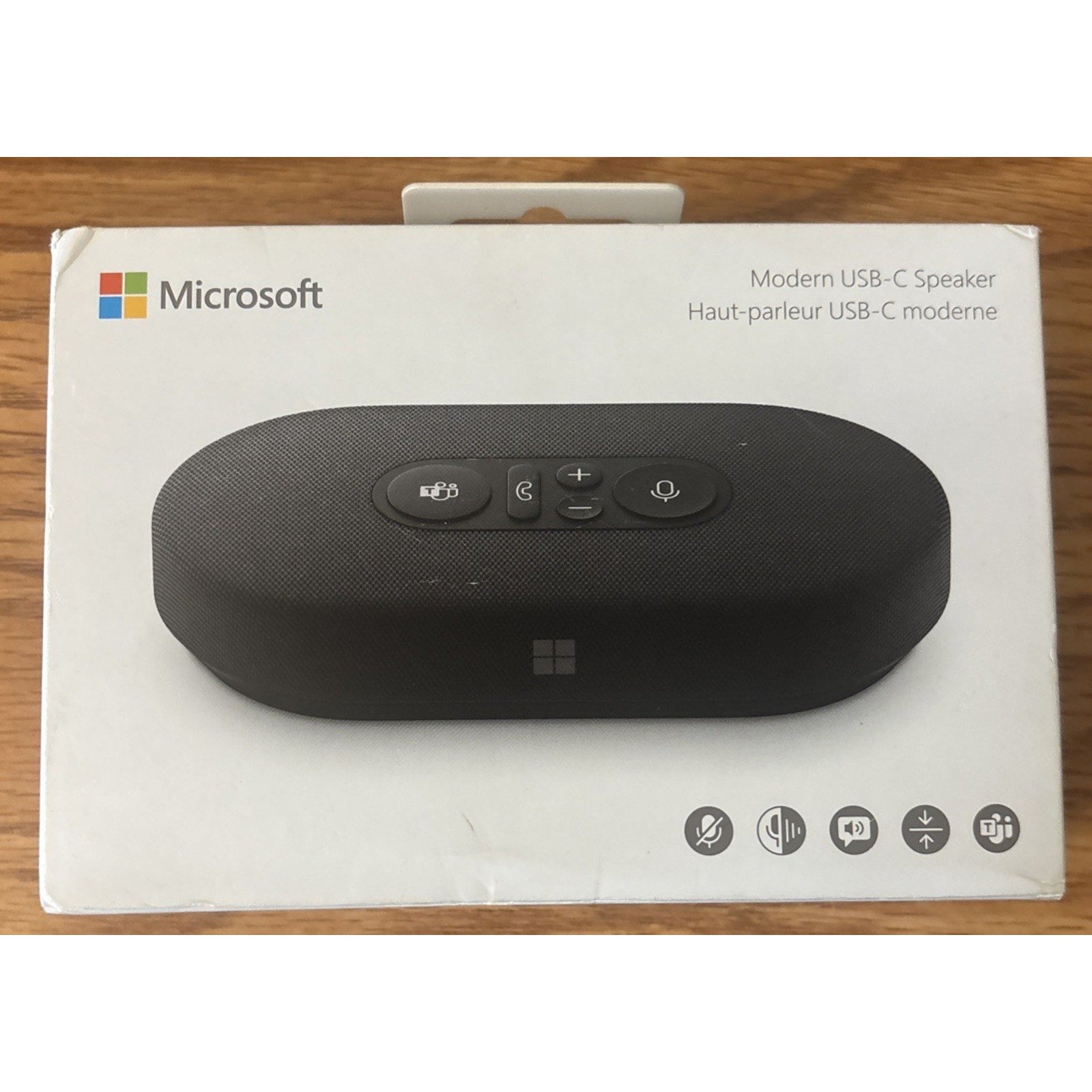 Microsoft - Modern USB-C Speaker 2- Way Compact Stereo Speaker, Call Controls
