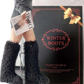Y2K Rave Shaggy Mongolian Faux Fur Knee High Black Furry Moon Boots Sz 13 Womens
