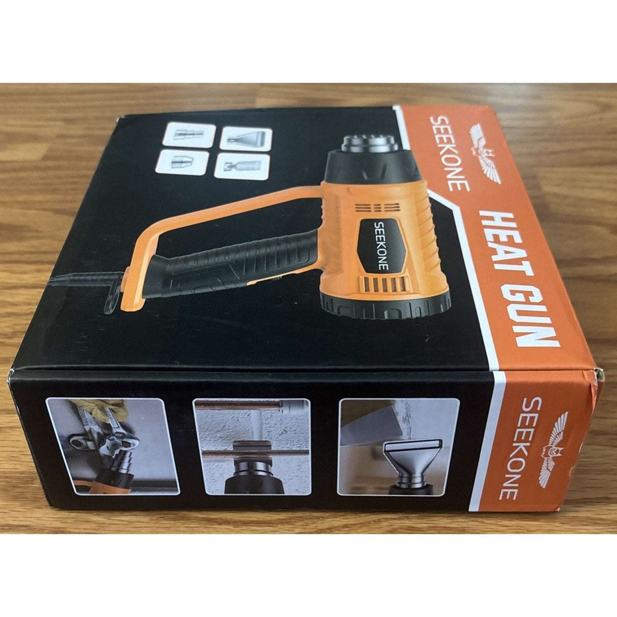 1800W Heavy Duty Heat Gun Fast Heat 752℉ & 1112℉ Dual-Temperature & 4 Nozzles