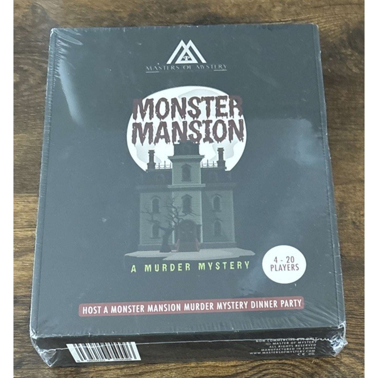 Masters of Misery Monster Mansion Murder Mystery Dinner Party Game 4-20 Players