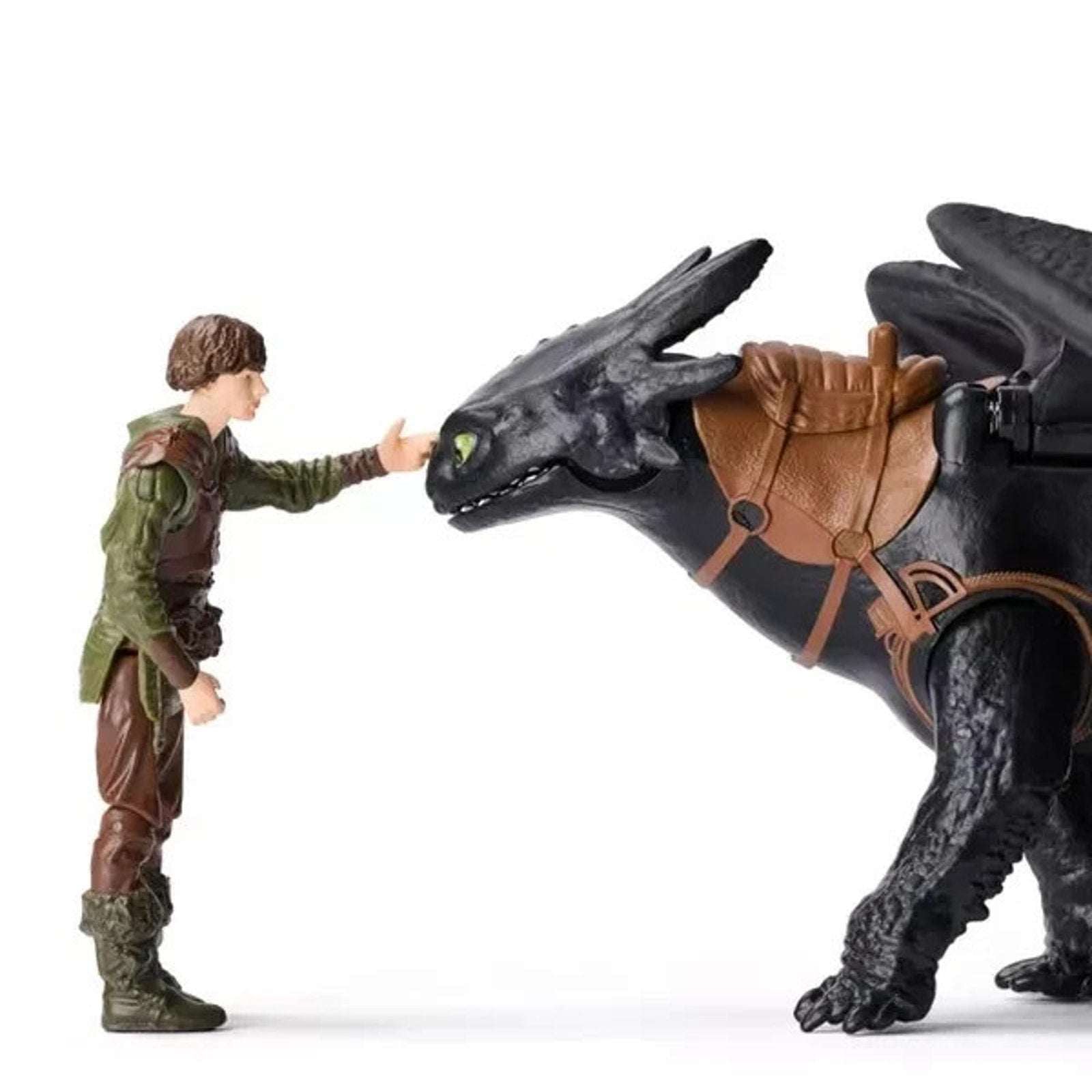 How to Train Your Dragon Toothless + Hiccup Action Figure Feel Real Dragon Wings