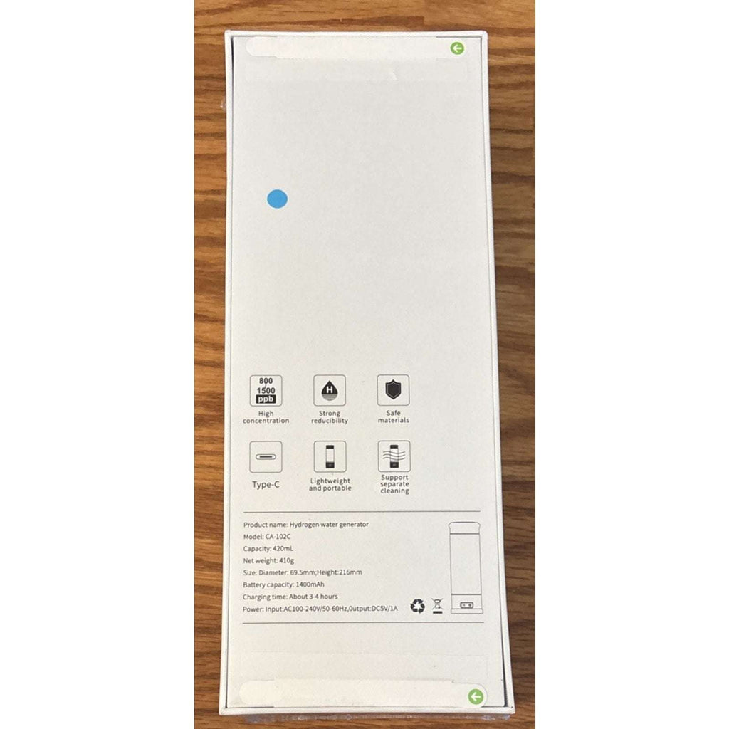 Hydrogen Water Bottle Generator 1500 PPB Smart Water Ionizer with SPE/PEM Tech