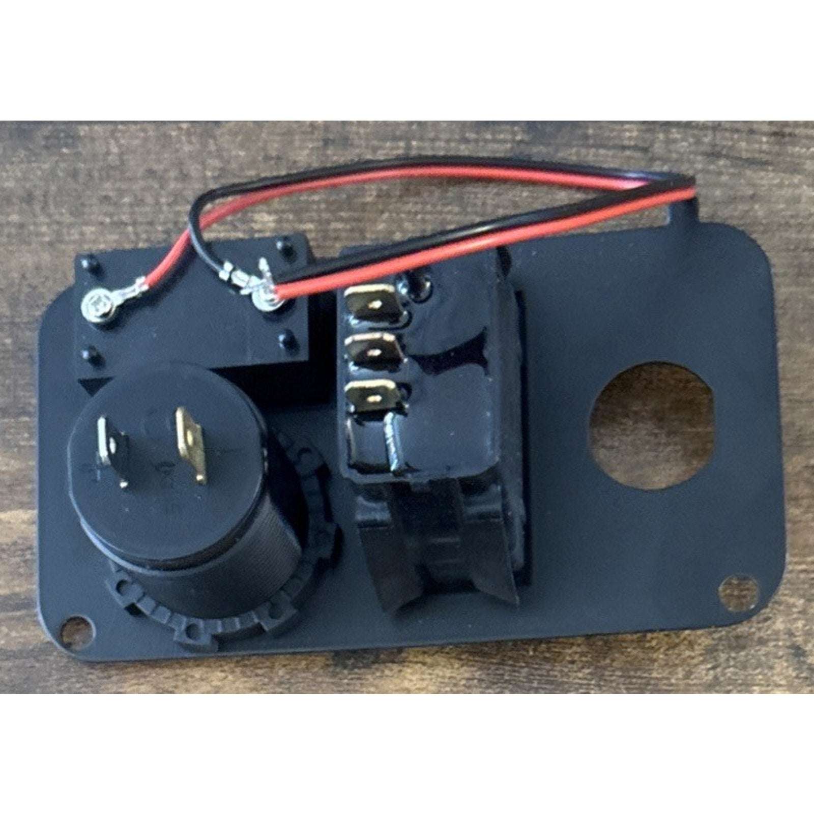 10L0L Golf Cart Key Switch Panel Dual USB Charger, Voltmeter & F/R EZGO TXT PDS