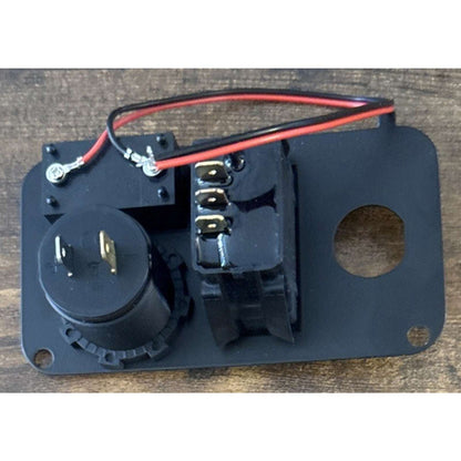 10L0L Golf Cart Key Switch Panel Dual USB Charger, Voltmeter & F/R EZGO TXT PDS
