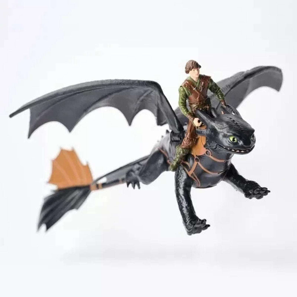 How to Train Your Dragon Toothless + Hiccup Action Figure Feel Real Dragon Wings