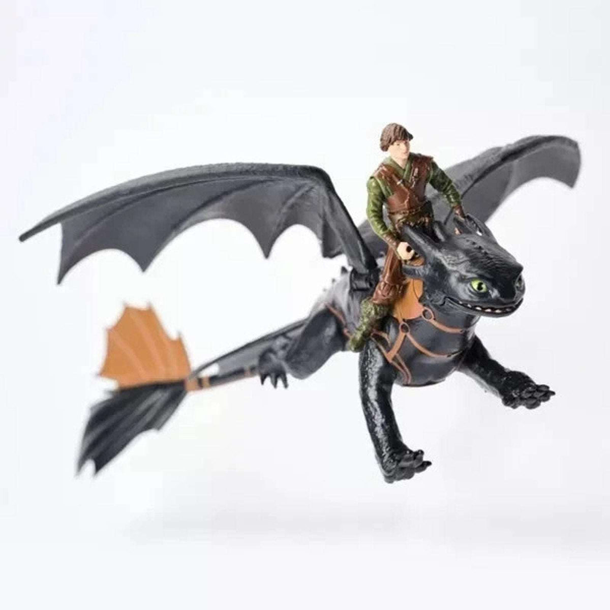 How to Train Your Dragon Toothless + Hiccup Action Figure Feel Real Dragon Wings