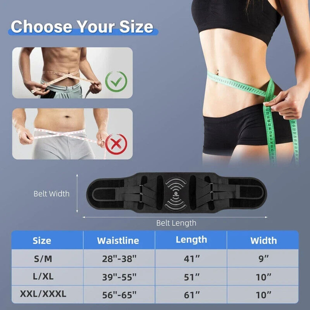 Brace for Lower Back Pain Relief, Lumbar Support w/ Hot & Cold Therapy Pocket