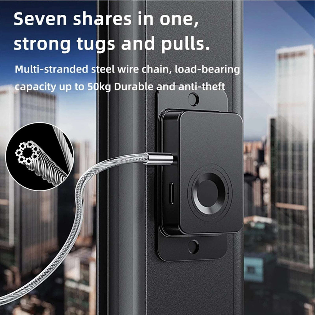 Fingerprint Fridge Lock - Child & Pet Proof Security for Drawers Balcony Doors