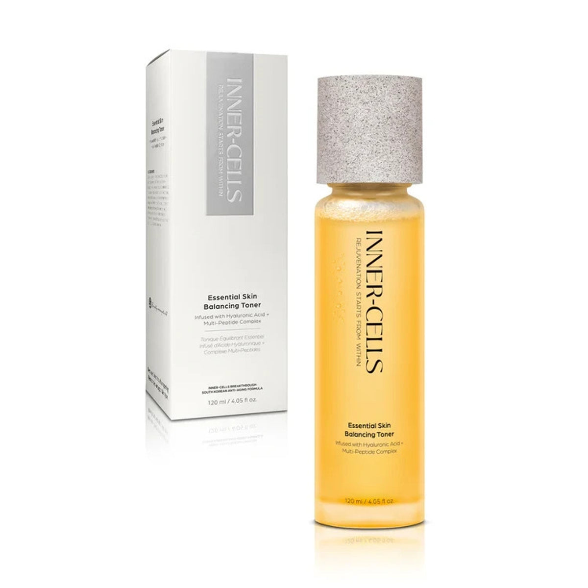 Inner-Cells 2PC Hyaluronic + Multi-Peptide Complex Skin Toner & Refining Peel