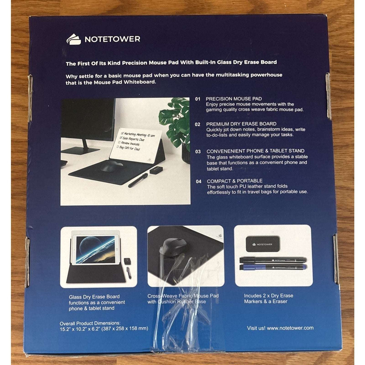 Mousepad w/ Dry Erase Whiteboard/Tablet/Phone Stand Manage To-Do List Take Notes
