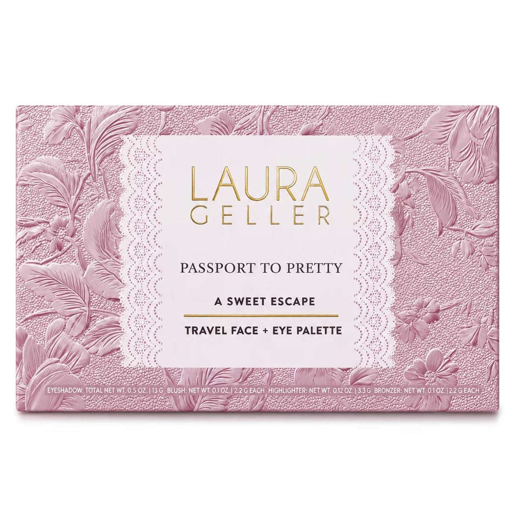 Laura Geller PASSPORT To Pretty Travel Face Eye & Cheek Palette NIB/Sealed Sweet