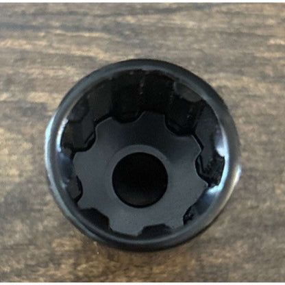 20PC Steel Anti-Theft Spline Closed End Lug Nuts M12X1.5 +Socket Black Wheel Rim
