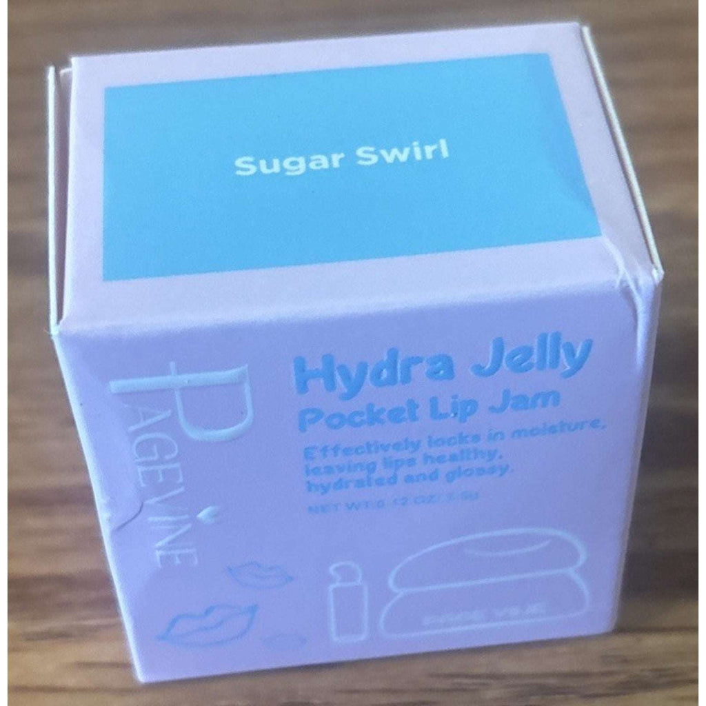 PageVine Hydra Jelly Pocket Lip Jam SUGAR SWIRL Lip Gloss w/ Built in Applicator