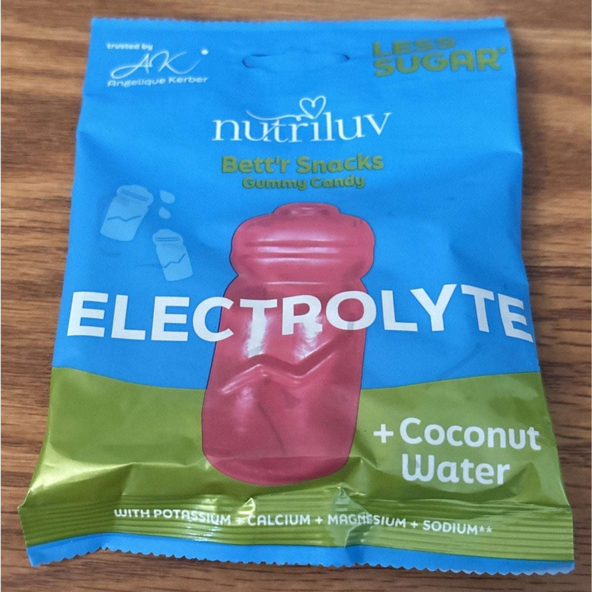 3x Nutriluv Electrolyte + Coconut Water Gummy Candy Less Sugar 2.65oz Each