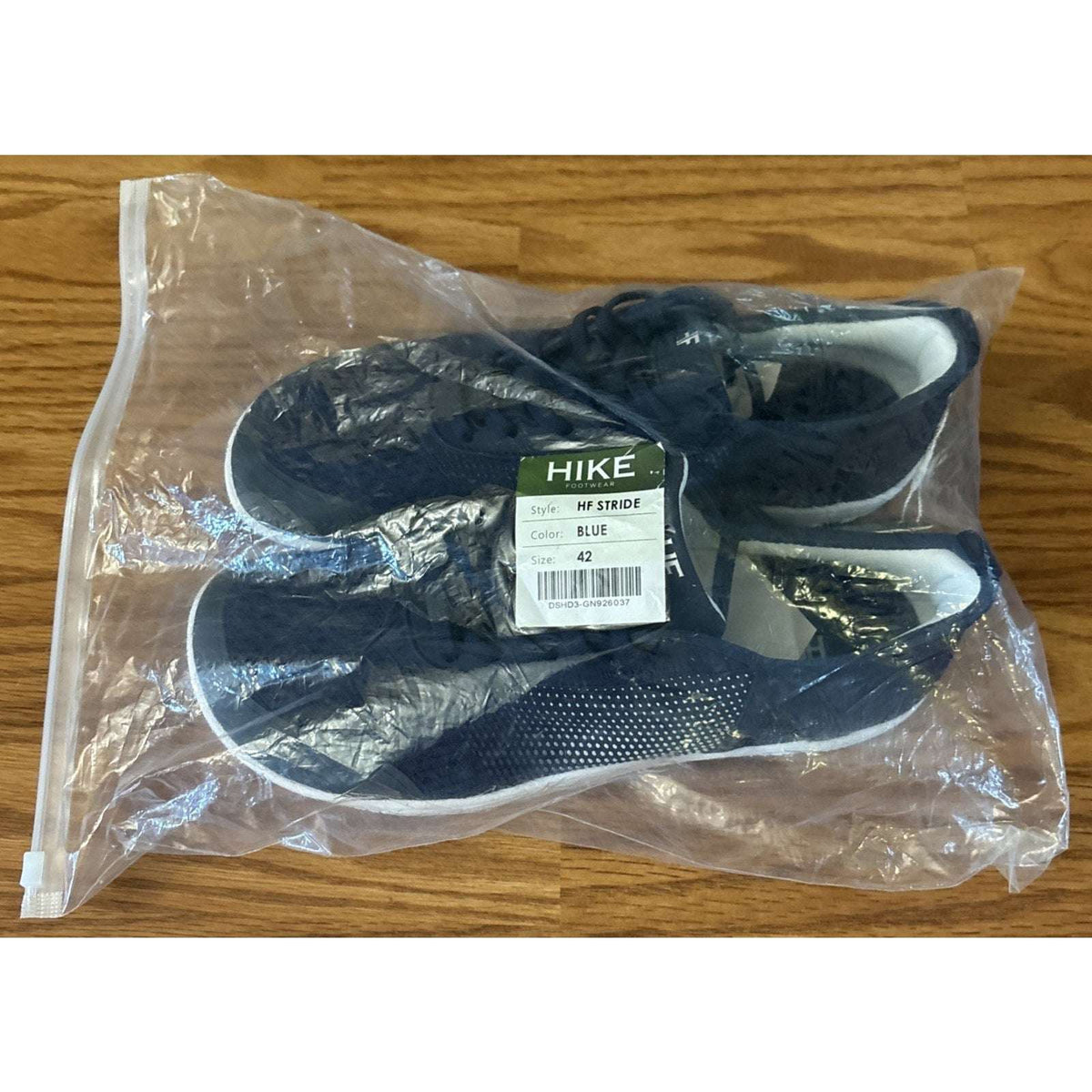 Hike Footwear HF Stride Blue Barefoot Sneakers Unisex Size EU42 W11-11.5 M9-9.5