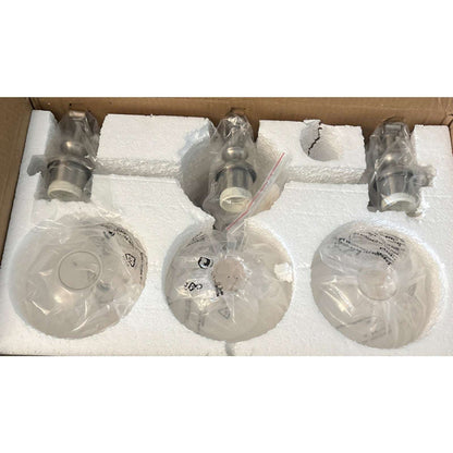 ANDY STAR 3 Light Bathroom Vanity Light Fixture Wall Mount in Brushed Nickel