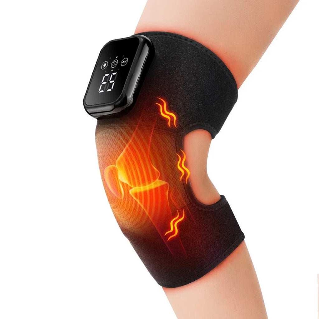 Cordless Knee Massager 3 Vibration Modes 3 Heating Levels 660nm/850nm Red Light